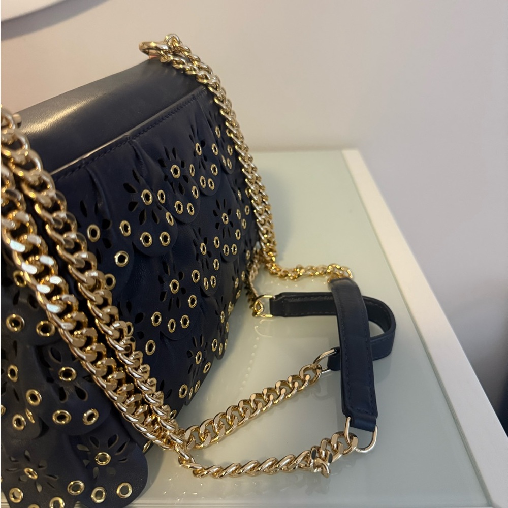 Michael Kors Black Crossbody Bag with Gold Accents - Picture 5 of 5